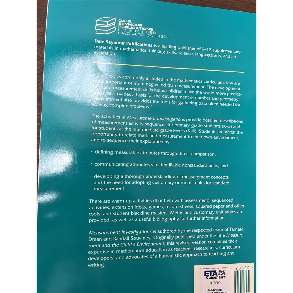 Measurement Investigations - Paperback - Brand New ETA LEARNING RESOURCES‎ 1997